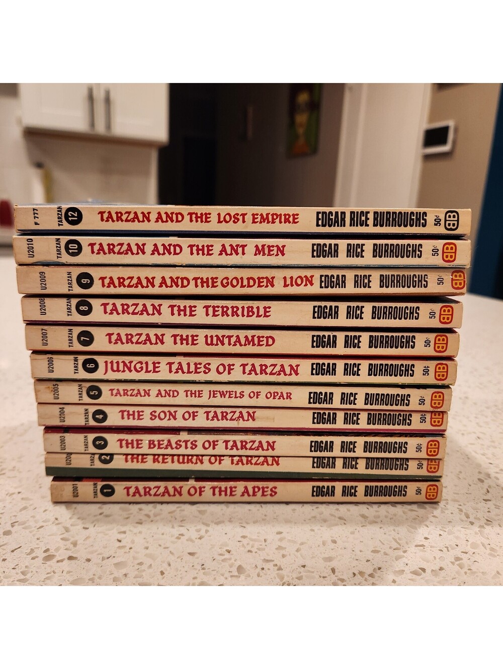 Lot 11 Edgar Rice Burroughs Tarzan Books Vintage 1960s Sci-fi Fantasy
